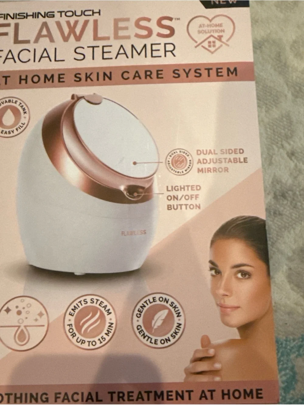 Flawless Facial Steamer - Pink/White